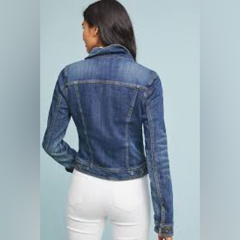 Anthropologie Pilcro And The Letterpress Cotton Stretch Denim Jean Jacket - Picture 2 of 12